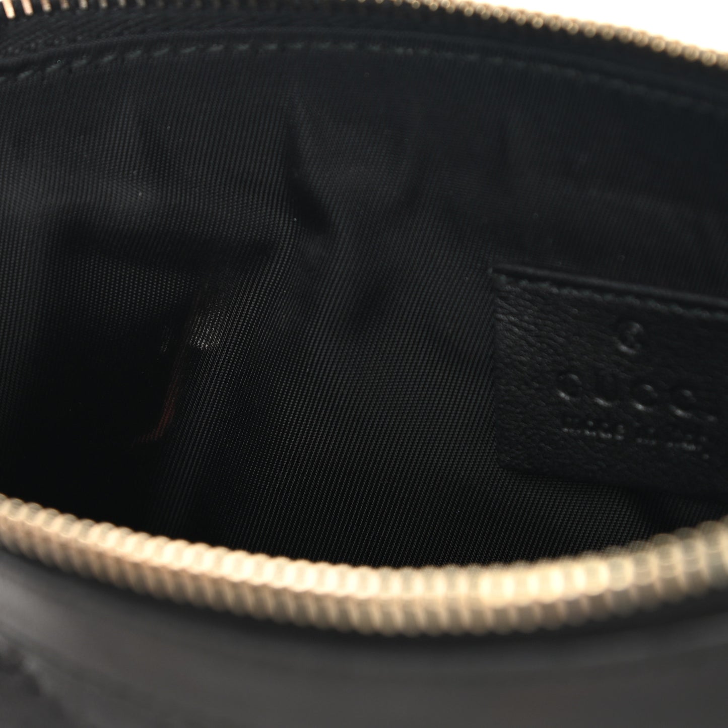 Guccissima Signature New Britt Wristlet Black