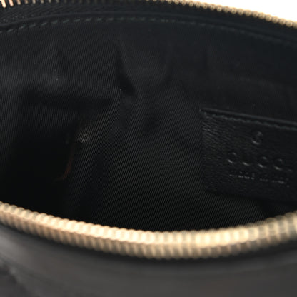 Gucci Guccissima Signature New Britt Wristlet Black 9 of 10