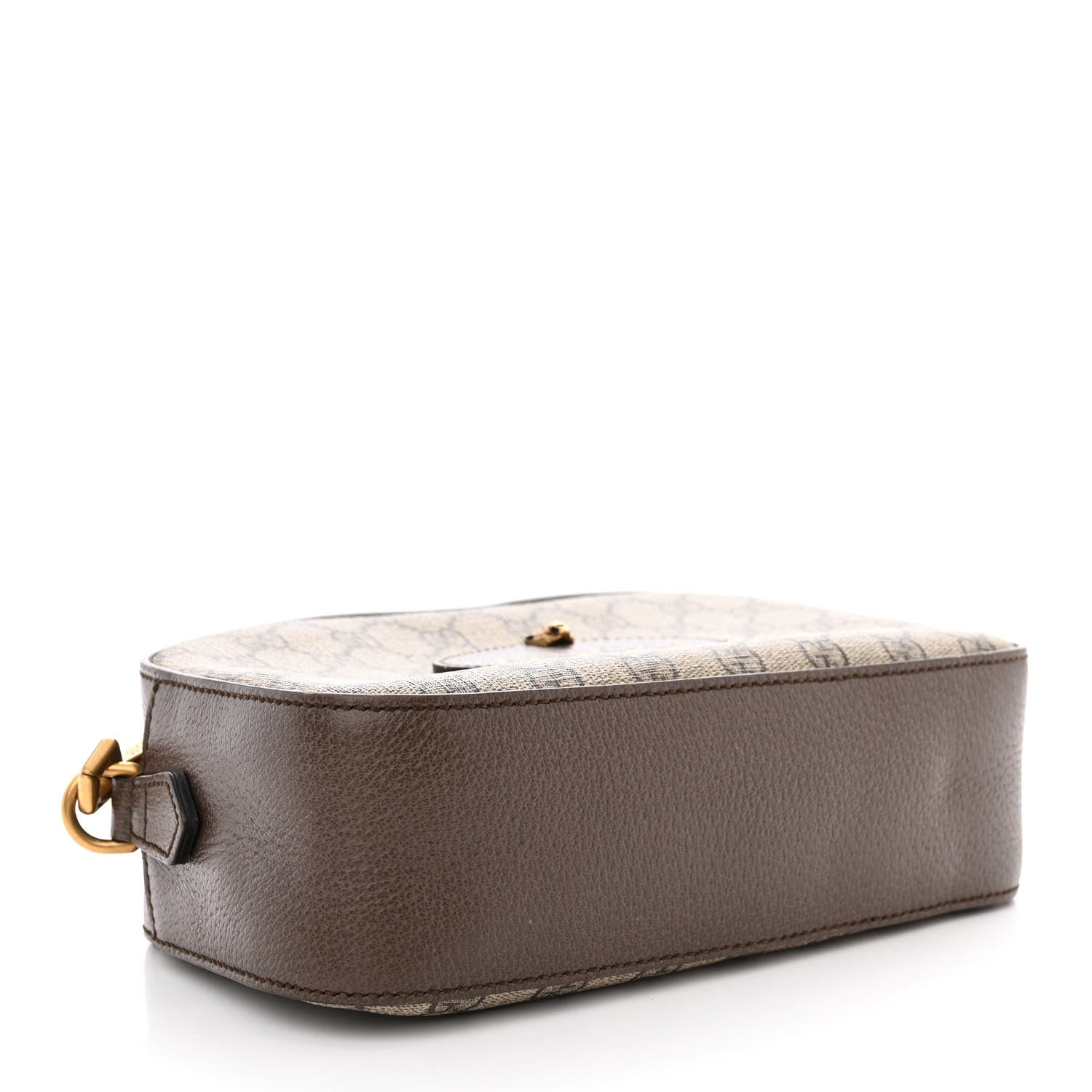 Gucci GG Supreme Monogram Web Neo Vintage Shoulder Bag Beige New Acero Crop 3 of 9