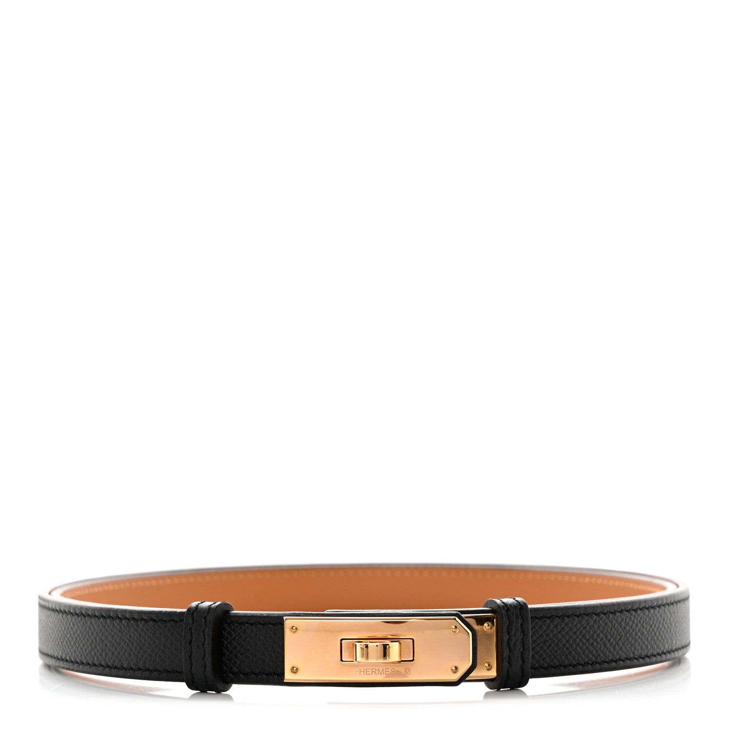 Hermes Epsom Kelly Belt Black 1 of 4