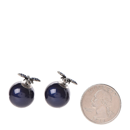 Christian Dior Mise En Dior Tribal Bee Earrings Navy 2 of 5