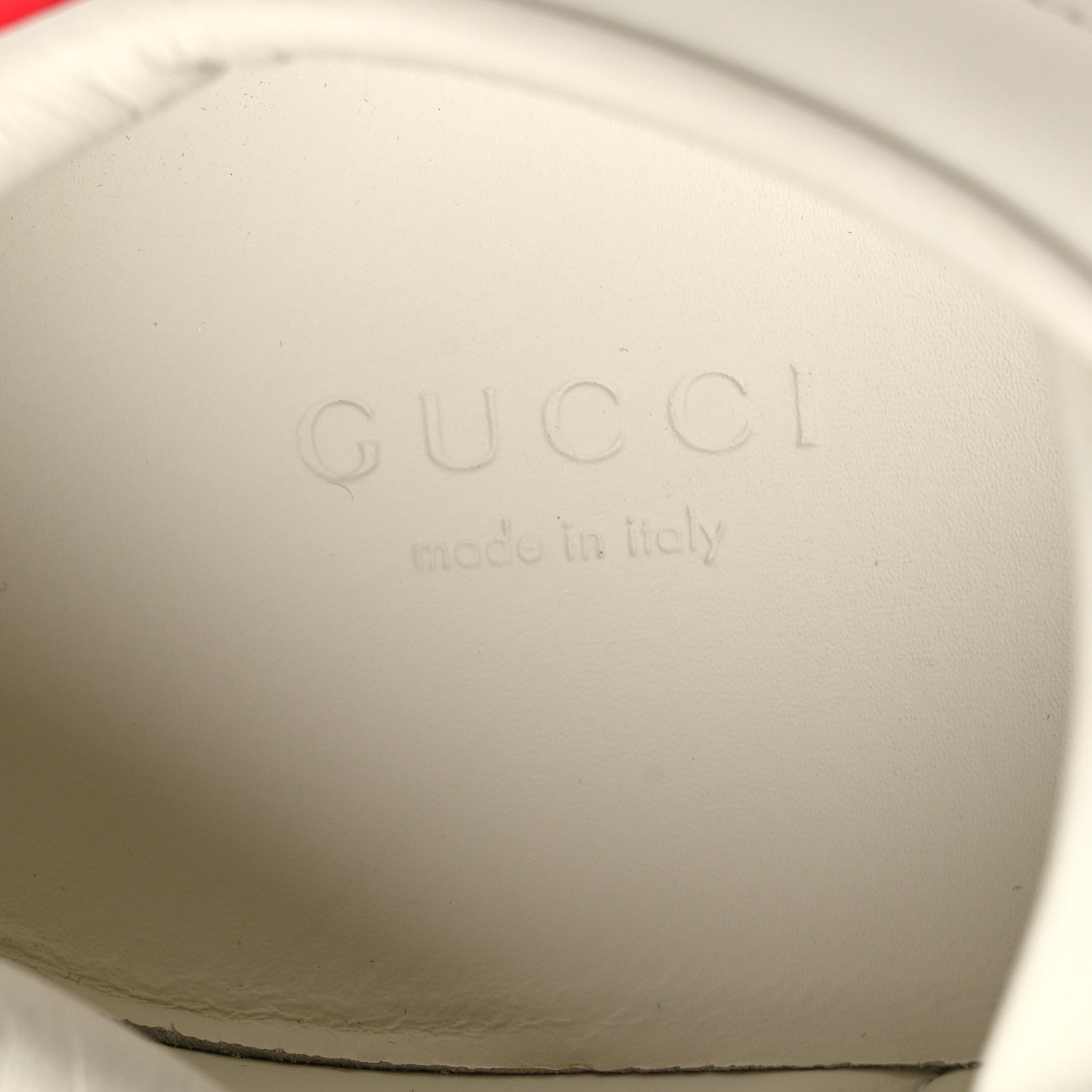 Gucci Calfskin Web Bee Embroidered Womens Ace Sneakers 37.5 White Green 9 of 11