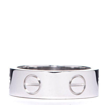 Cartier 18K White Gold 5.5mm LOVE Ring 47 4 3 of 4