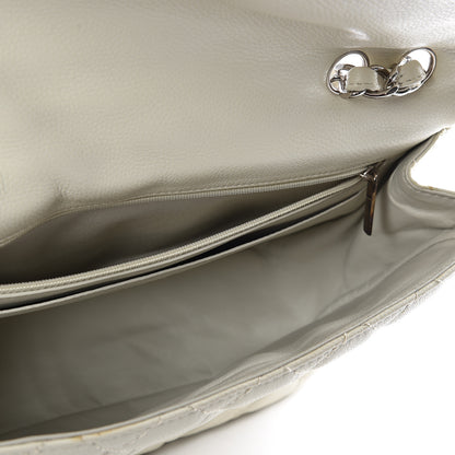 Chanel Caviar Jumbo Single Flap Off White 4 of 9