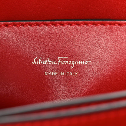 Salvatore Ferragamo Calfskin Medium Margot Top Handle Satchel Lipstick 7 of 9