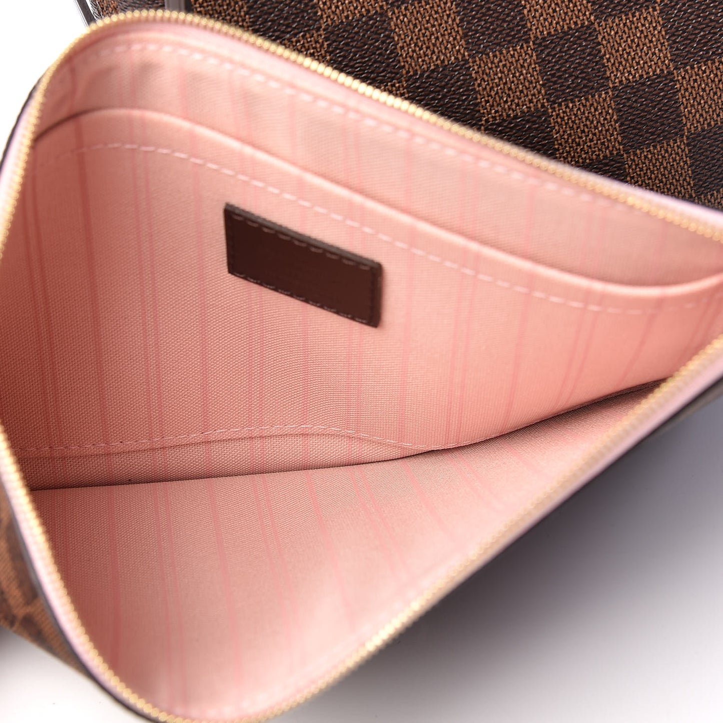 Damier Ebene Neo Neverfull MM Rose Ballerine