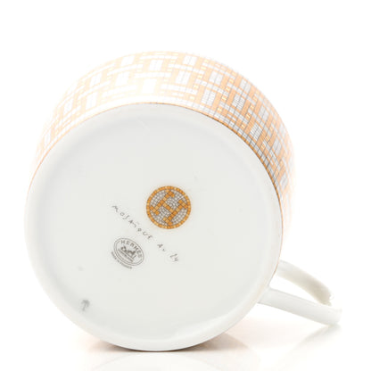 Hermes Porcelain Mosaique Au 24 Gold Tea Cup 5 of 7