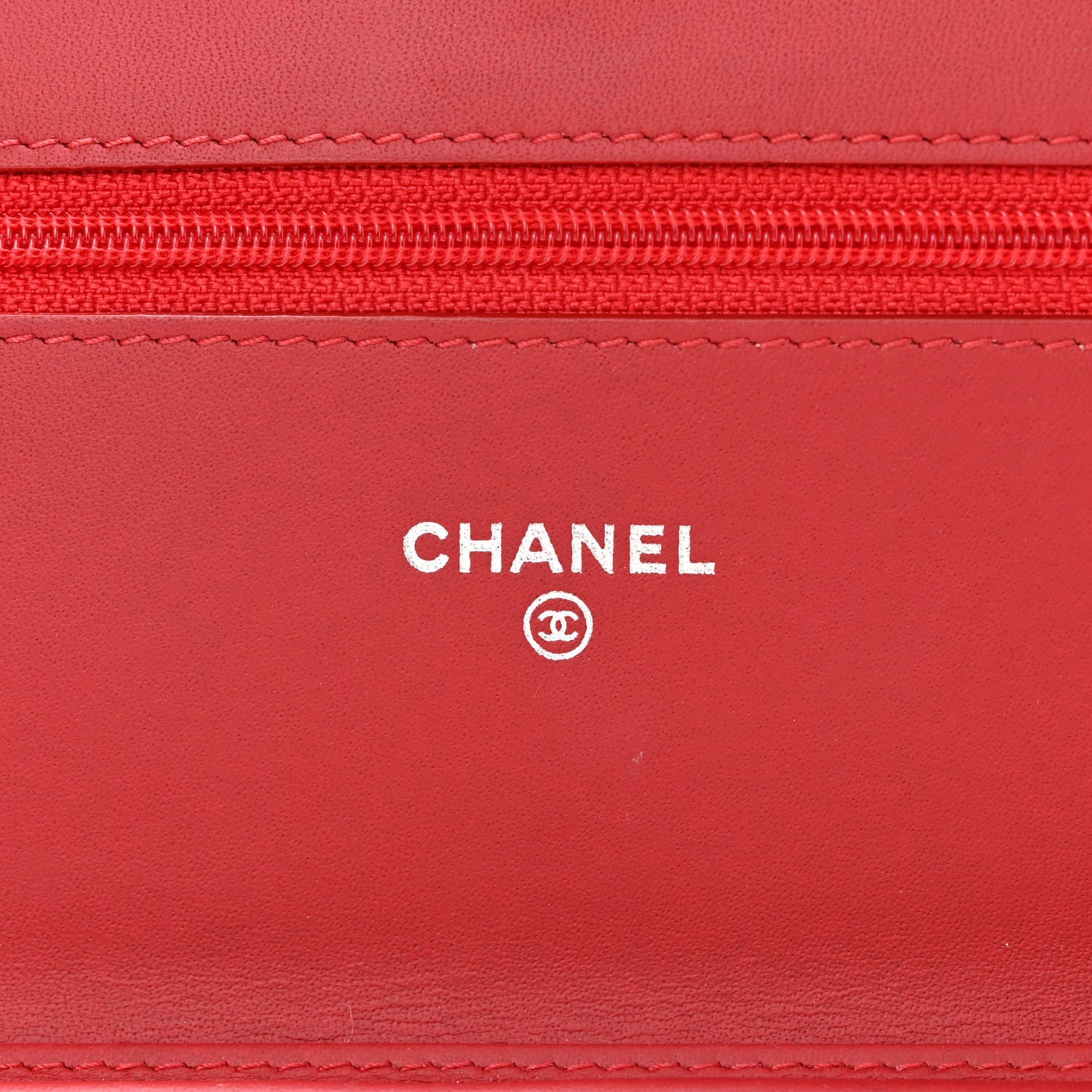 Chanel Patent Quilted Brilliant Wallet On Chain WOC Red 6 of 14