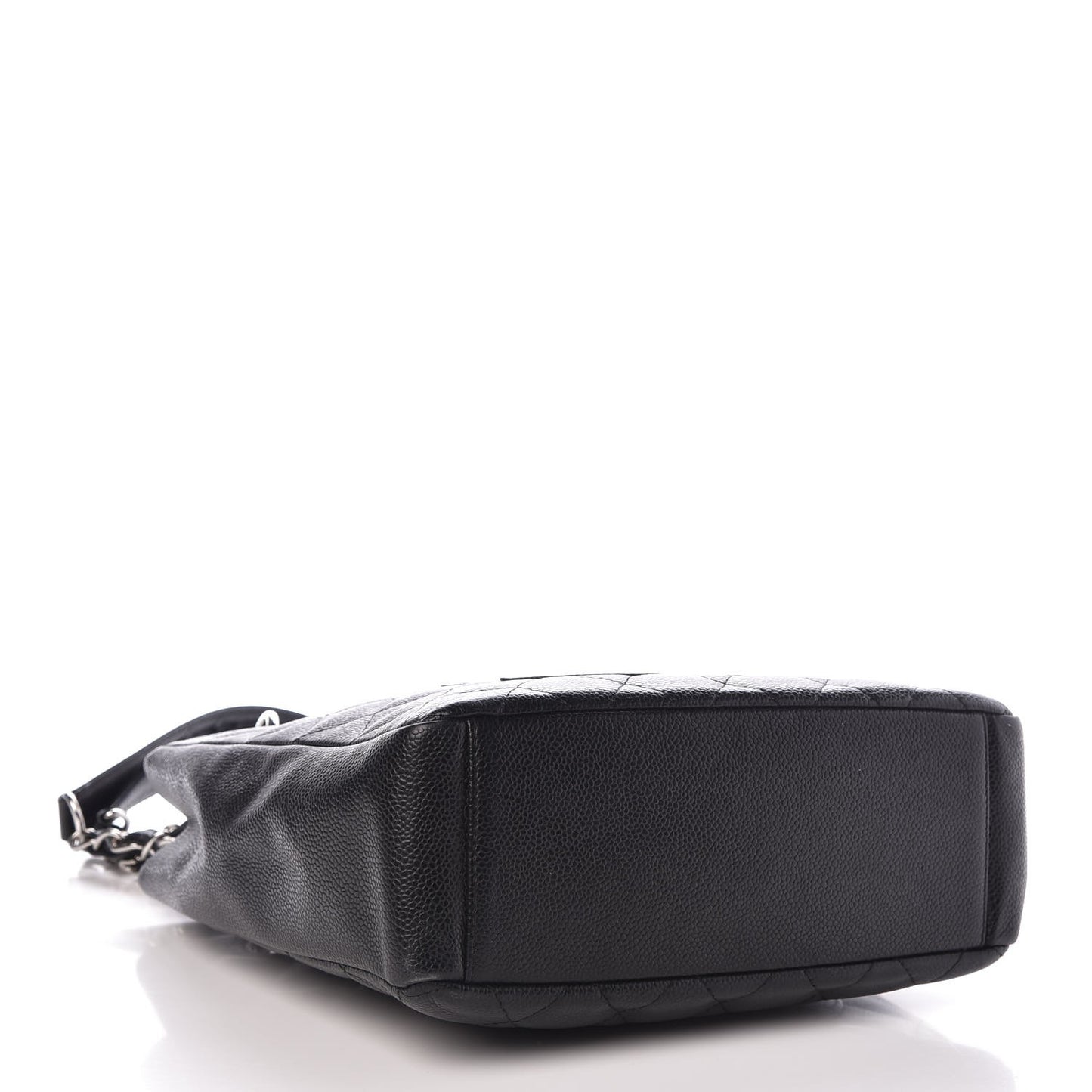 Caviar Quilted Petit Shopping Tote PST Black
