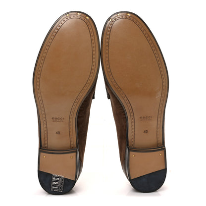 Gucci Corduroy Womens 1953 Horsebit Loafers 40 Velvety Camel 7 of 10