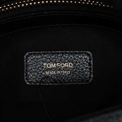 Tom Ford Pebbled Calfskin Jennifer Studded Medium Crossbody Black 6 of 6
