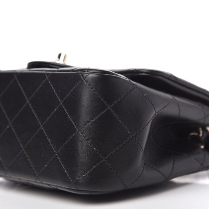 Chanel Lambskin Quilted Mini Square Flap Black 7 of 11