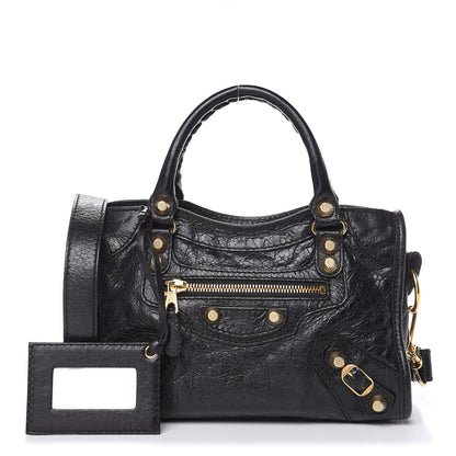 Balenciaga Agneau Giant 12 Gold Hardware Mini City Black 1 of 12