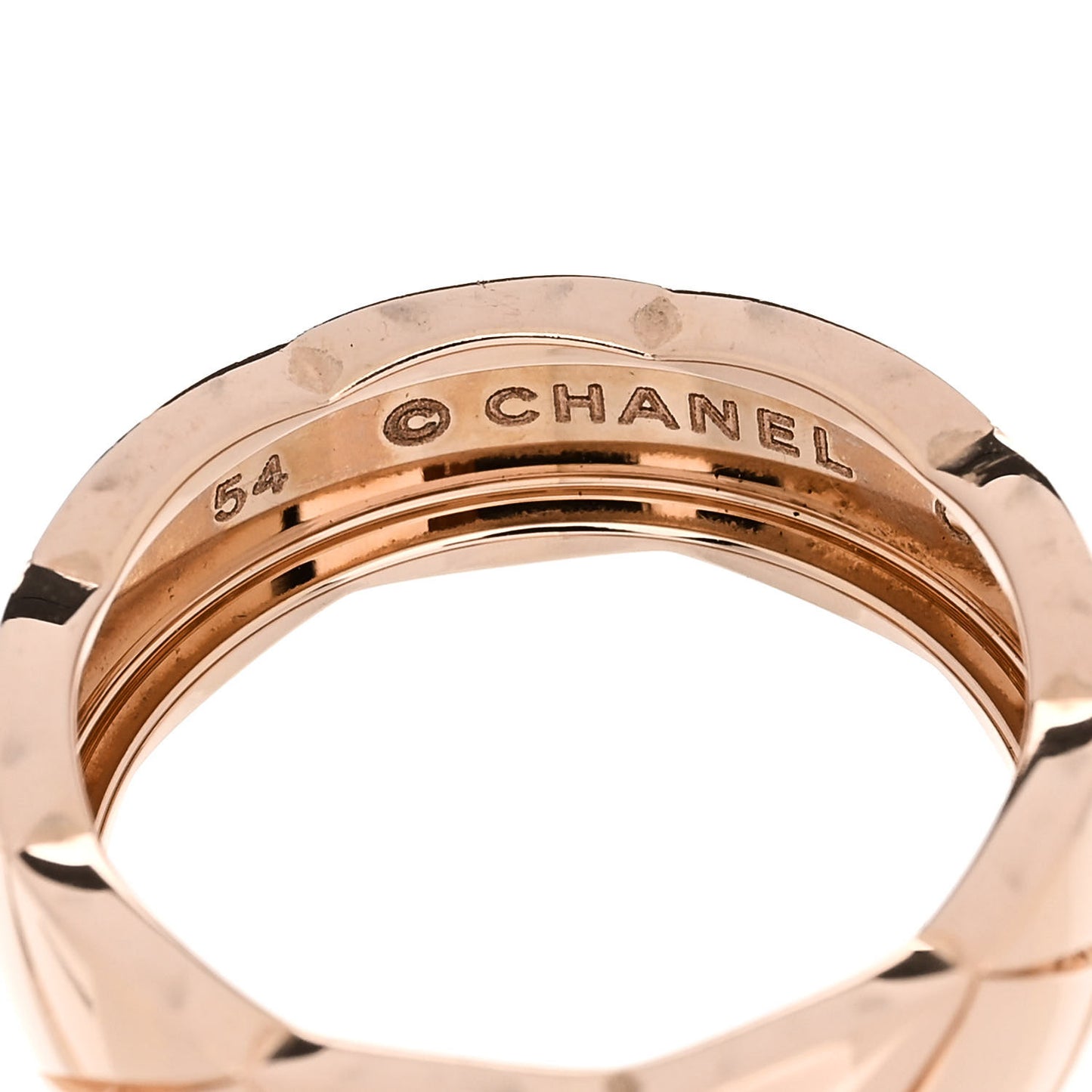 18K Beige Gold Small Coco Crush Ring 54 6.75