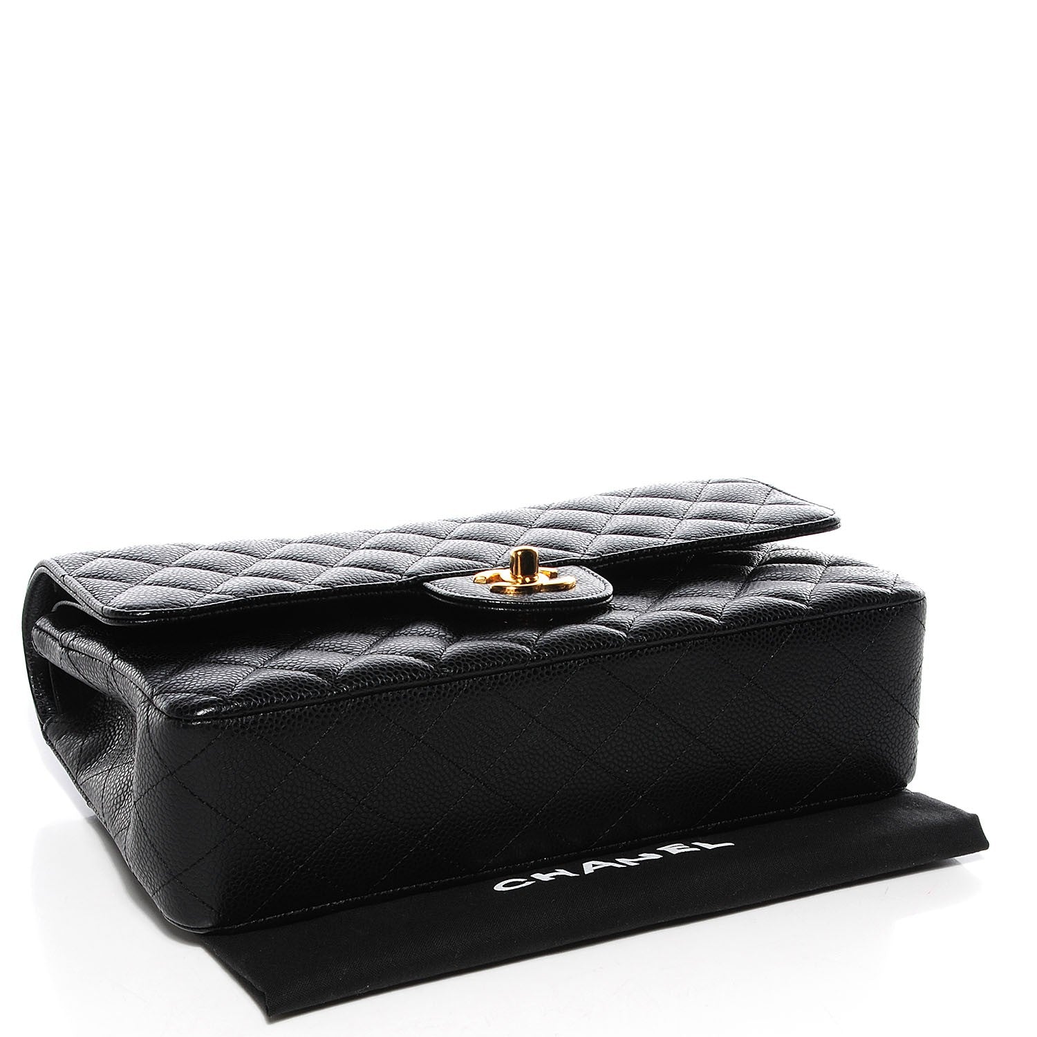 Chanel Caviar Quilted Medium Double Flap Black 4 of 9