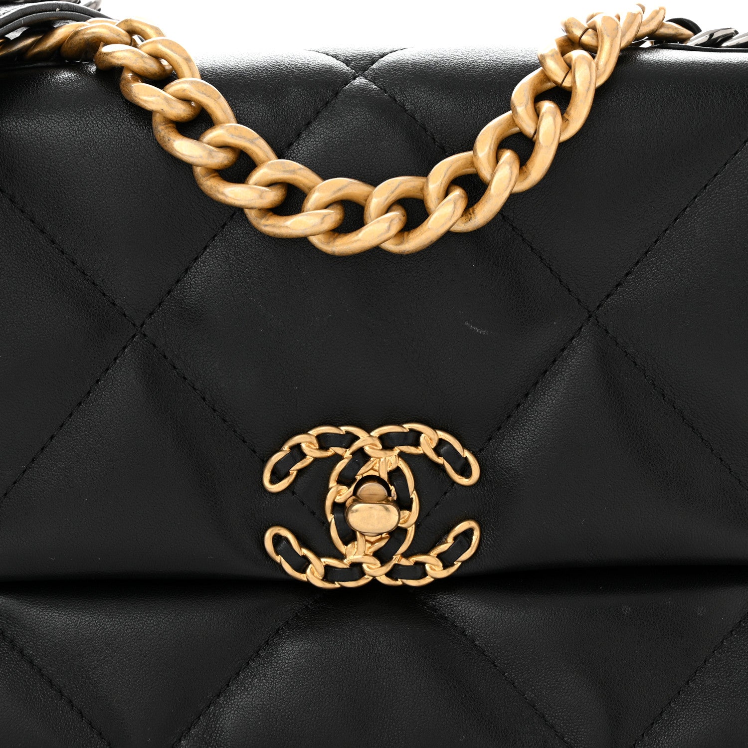 Chanel Lambskin Quilted Medium Chanel 19 Flap Black 8 of 10
