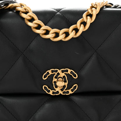 Chanel Lambskin Quilted Medium Chanel 19 Flap Black 8 of 10