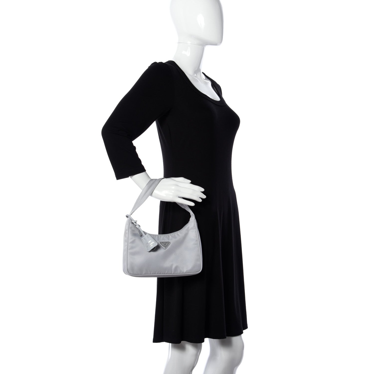 Prada Tessuto Nylon Mini Re-Edition 2000 Bag Fiordaliso 2 of 14