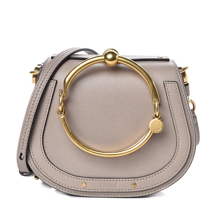 Chloe Calfskin Suede Small Nile Bracelet Bag Motty Grey 1 of 10