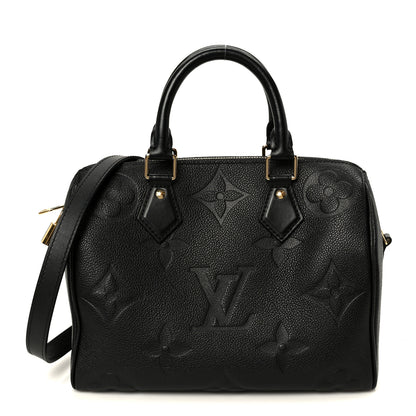 Louis Vuitton Empreinte Monogram Giant Speedy Bandouliere 25 Black 1 of 9