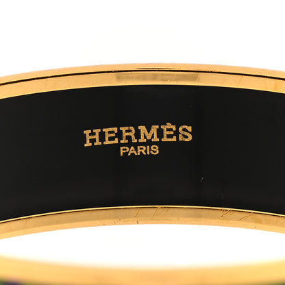 Hermes Enamel Printed Cachemire de Tamara Wide Bracelet 62 5 of 5