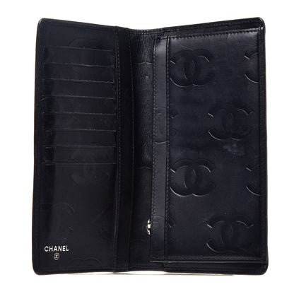 Chanel Calfskin Quilted Cambon Yen Wallet Black 6 of 9