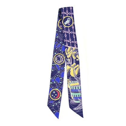Hermes Silk La Danse Des Amazones Twilly Indigo Jaune Multicolor 2 of 3