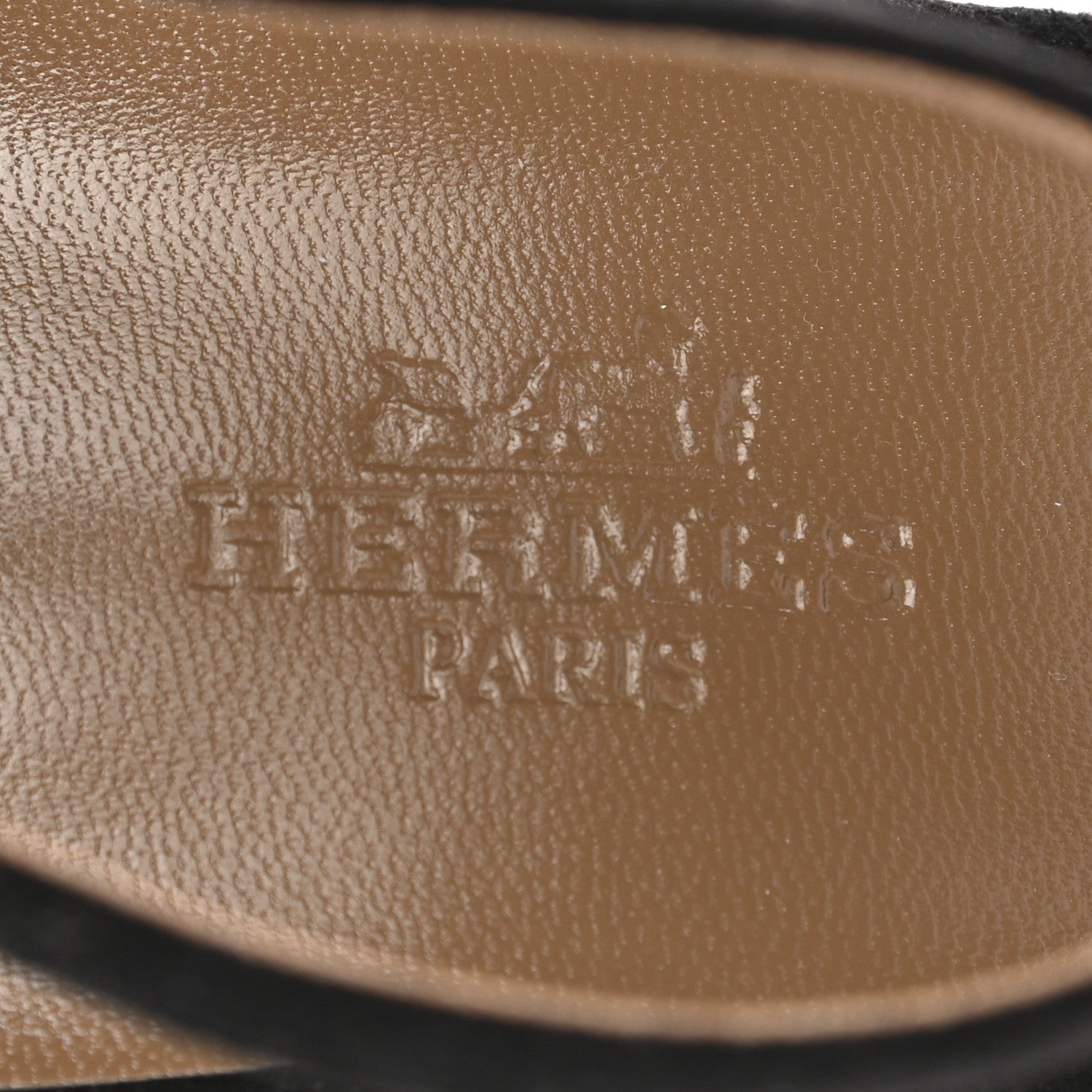 Hermes Velvet Goatskin Attelage Platform Sandal 39.5 Black 7 of 9