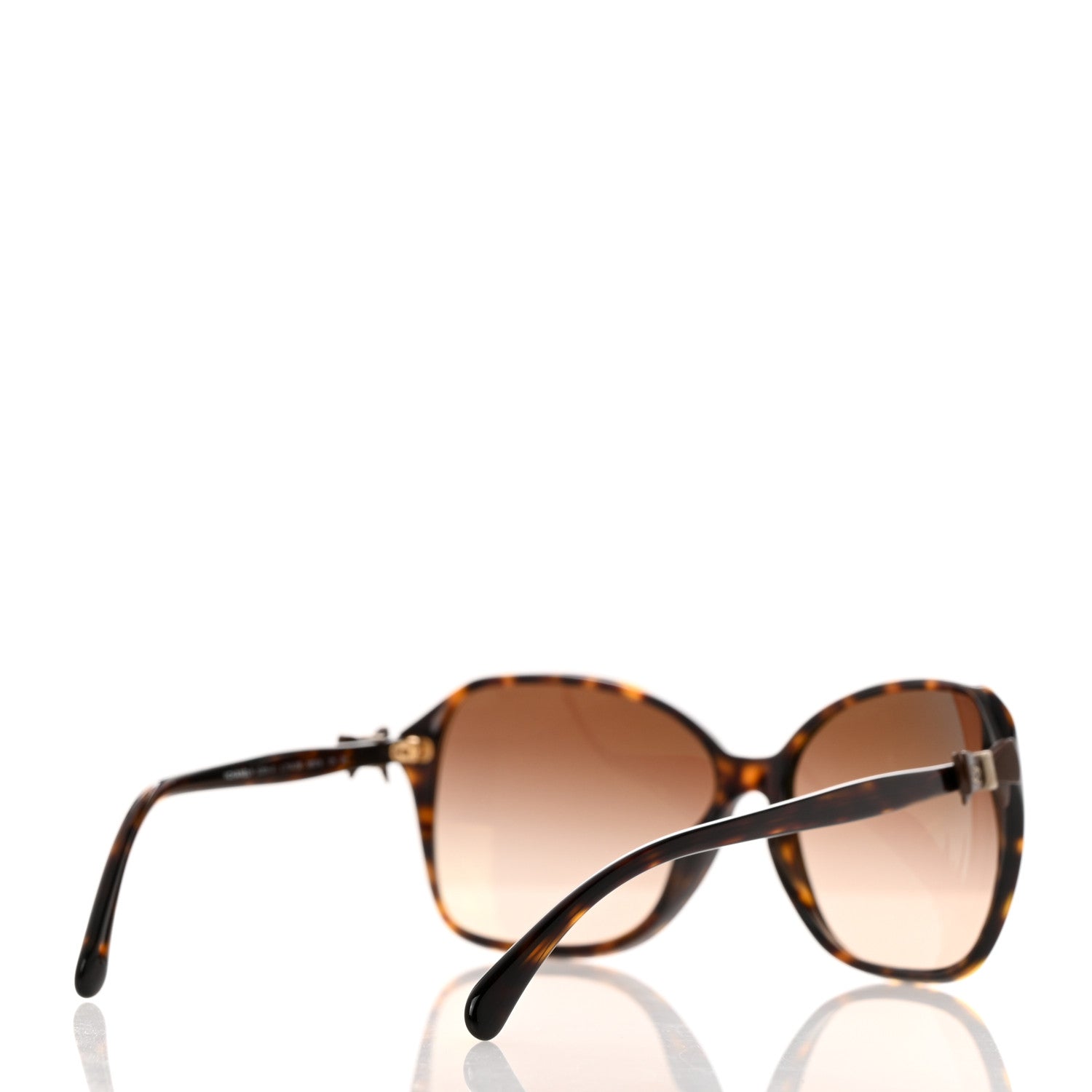 Chanel Acetate CC Bow Sunglasses 5205-A Tortoise 4 of 7