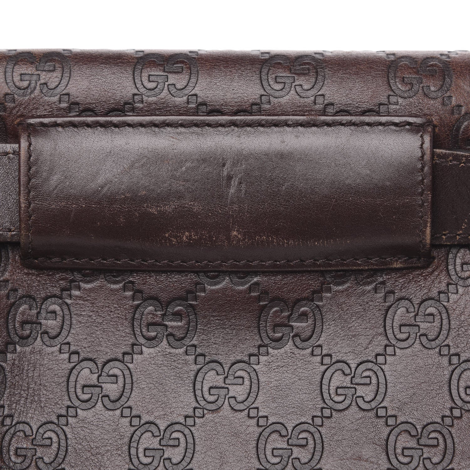 Gucci Guccissima Slim Belt Bag Dark Brown 11 of 15