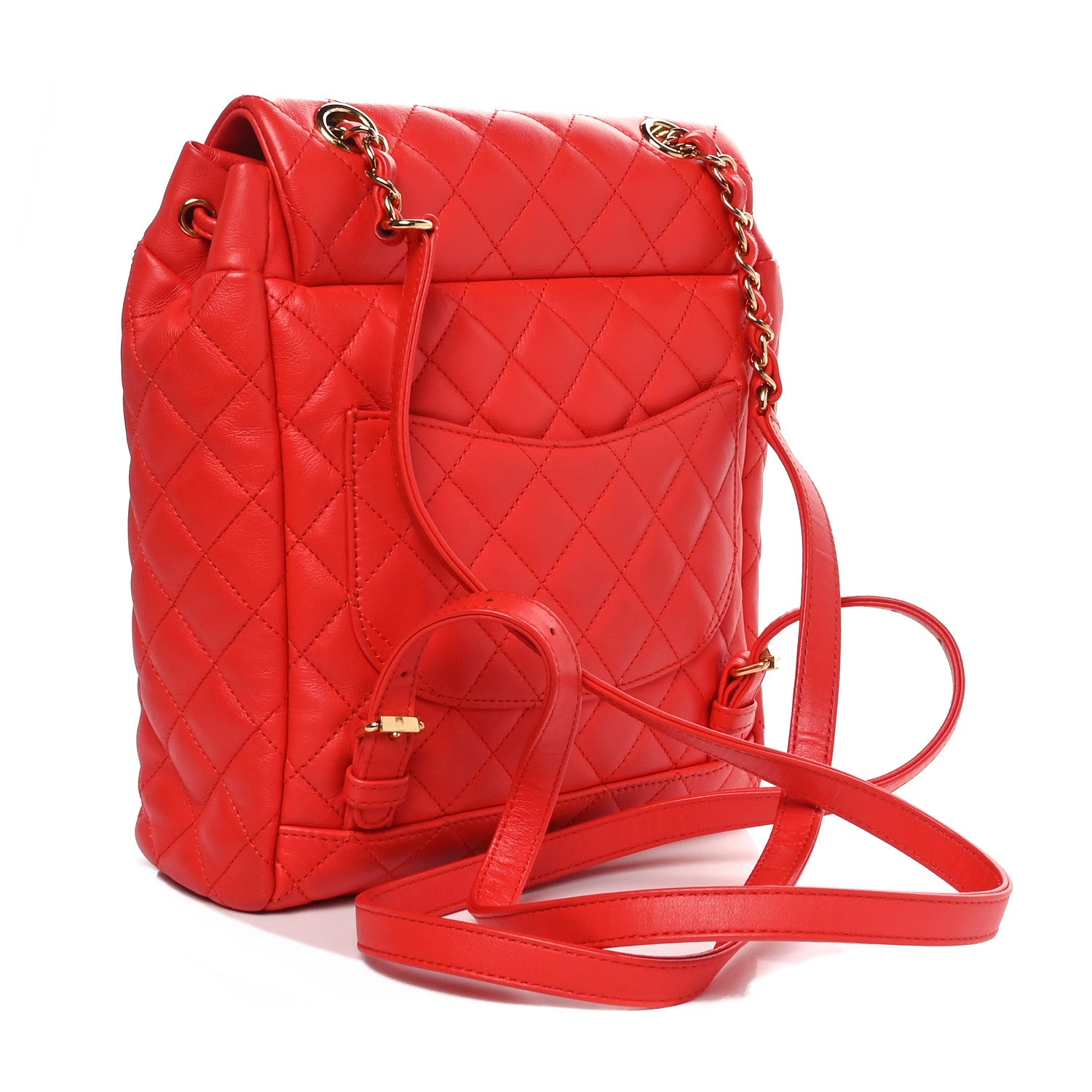 Chanel Lambskin Quilted Small Urban Spirit Backpack Red 2 of 10