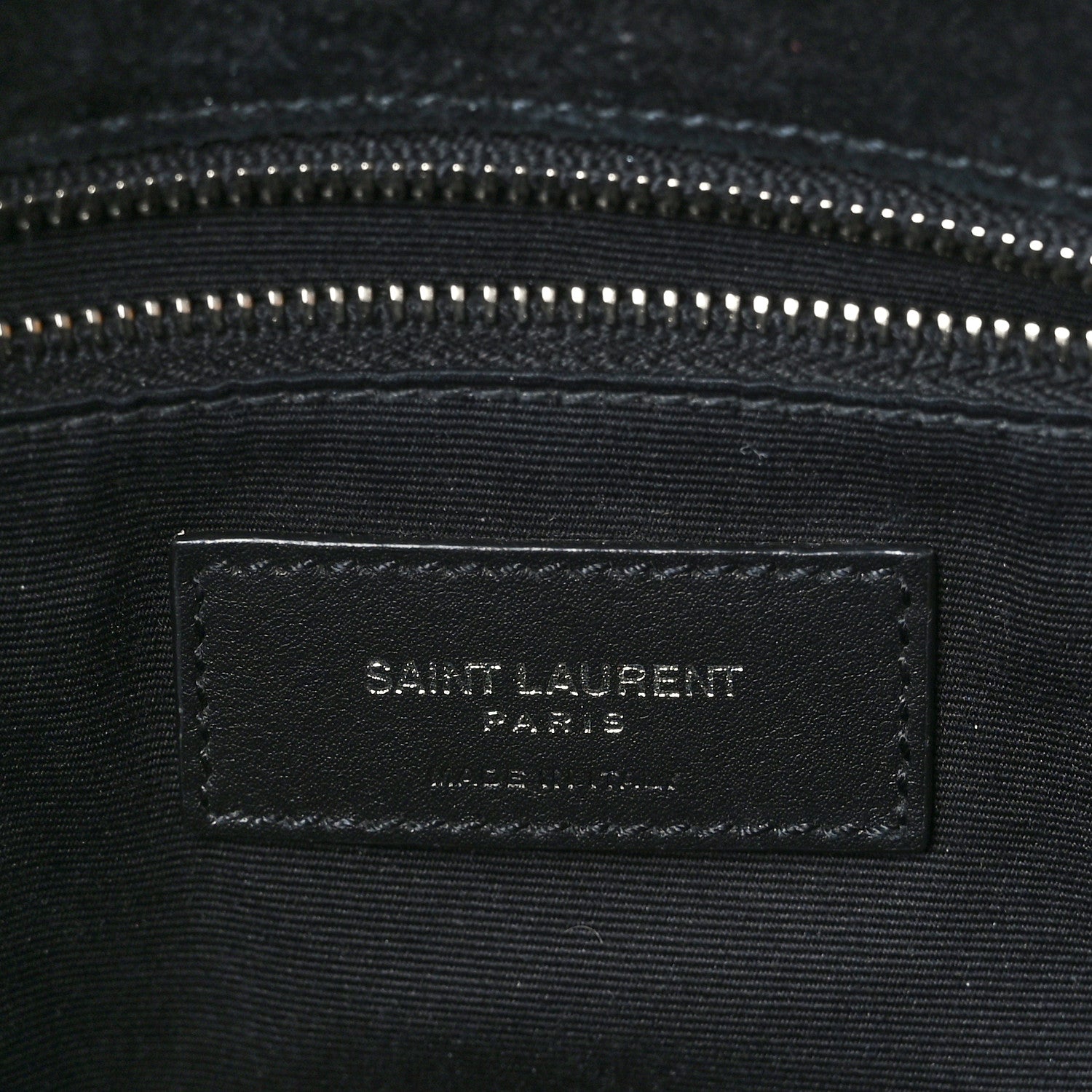 Saint Laurent Patent Lambskin Quilted Medium Loulou Puffer Monogram Chain Satchel Black 6 of 9