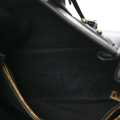 Saint Laurent Grained Calfskin Small Supple Sac De Jour Black 6 of 12