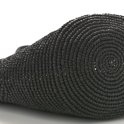 The Row Raffia Emilie Tote Bag Black 8 of 11