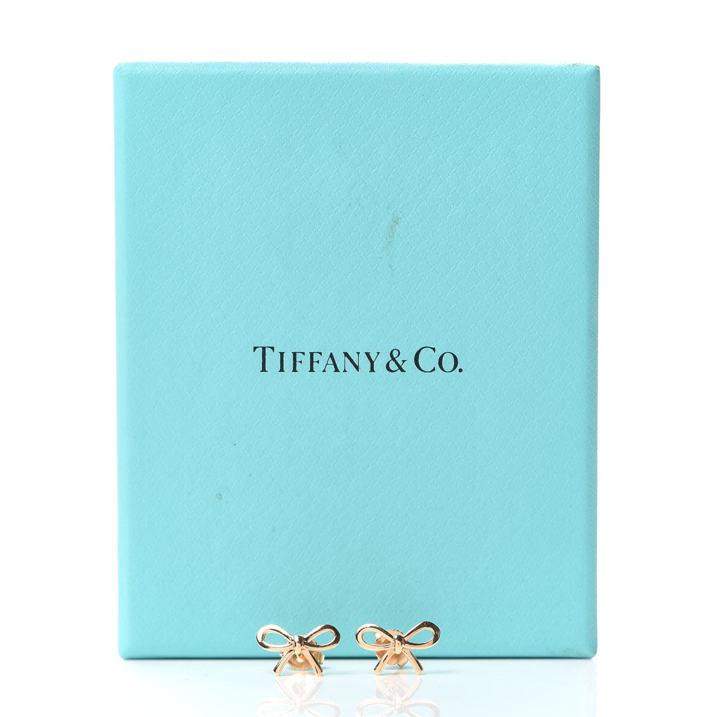 18K Yellow Gold Bow Earrings
