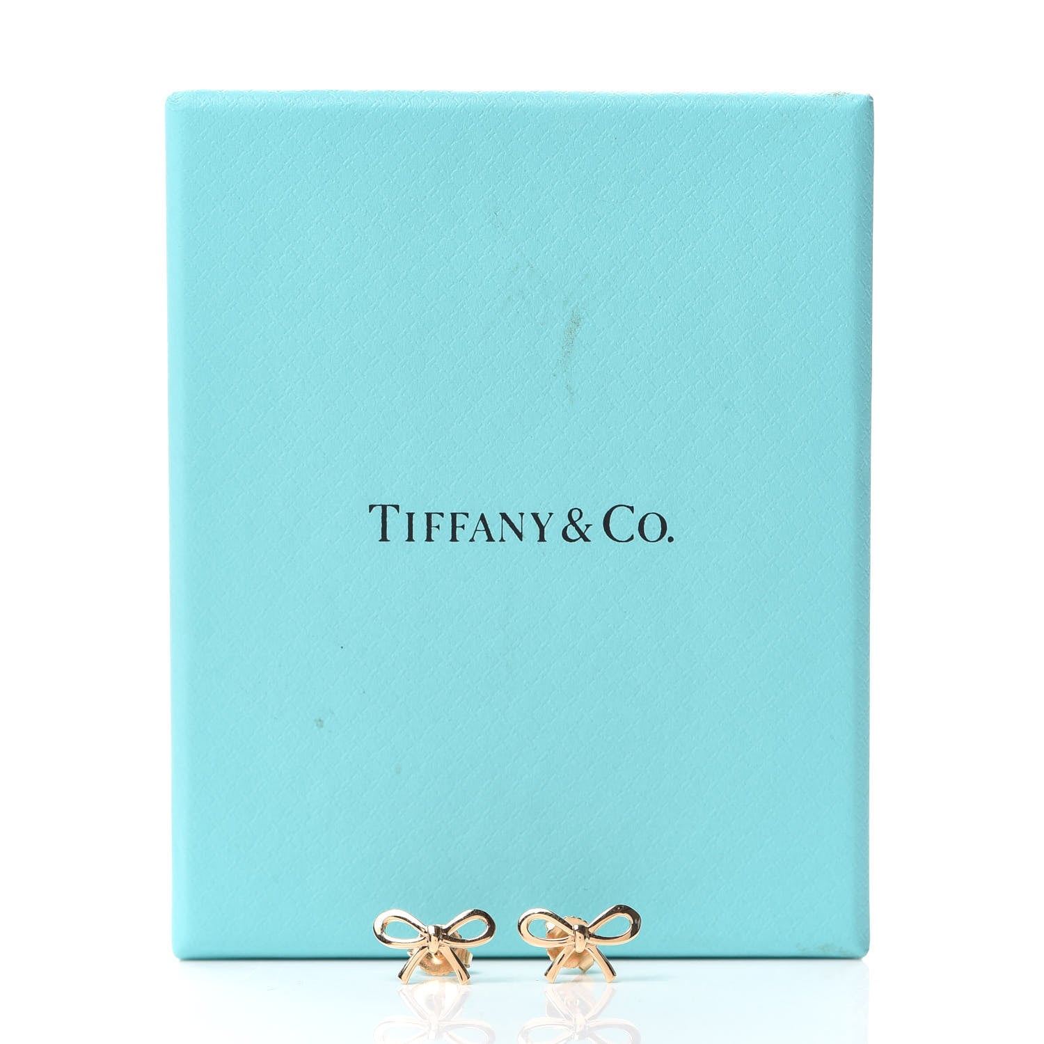 Tiffany 18K Yellow Gold Bow Earrings 5 of 5