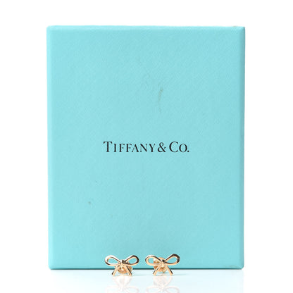Tiffany 18K Yellow Gold Bow Earrings 5 of 5