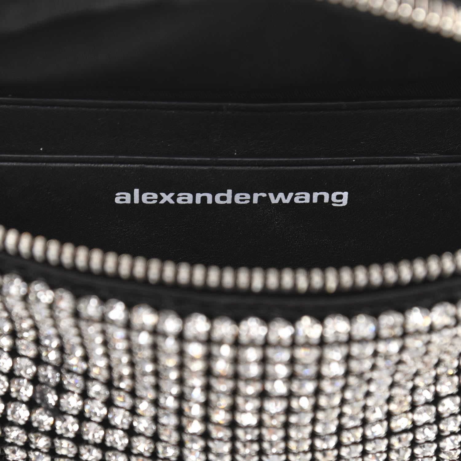 Alexander Wang Rhinestone Mesh Mini Attica Belt Bag Black 7 of 11