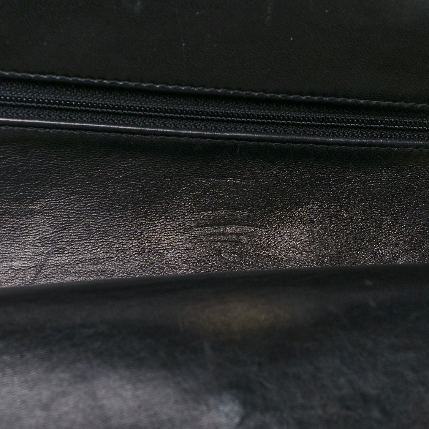 Lambskin Quilted Small Double Flap Black