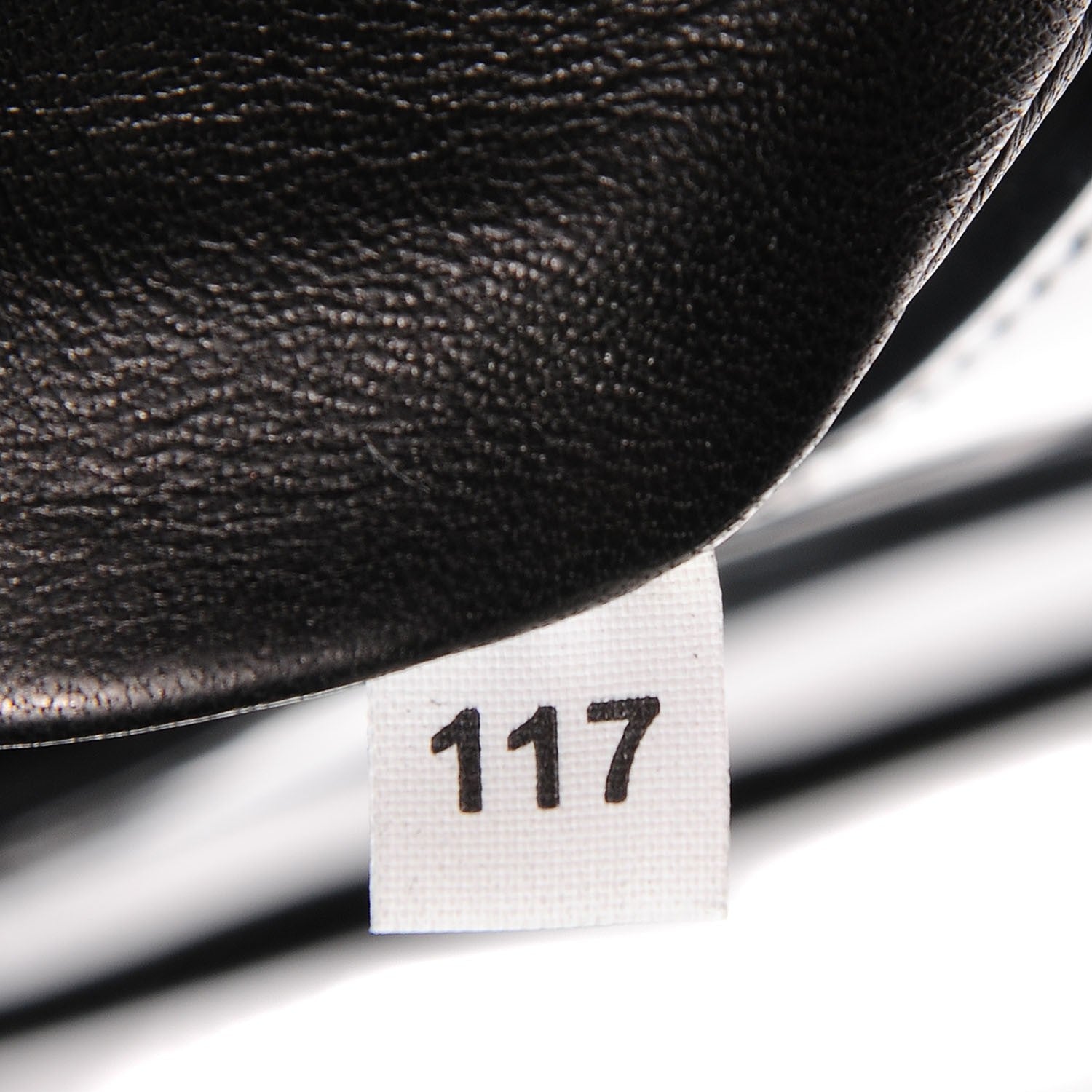Prada Spazzolato Floral Open Bucket Bag Black White 9 of 9