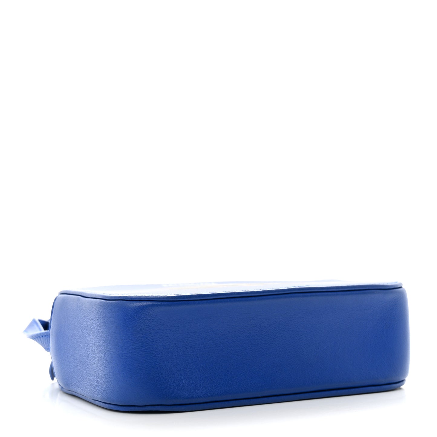 Smooth Calfskin Kittens Logo XS Everyday Camera Bag Electric Blue White