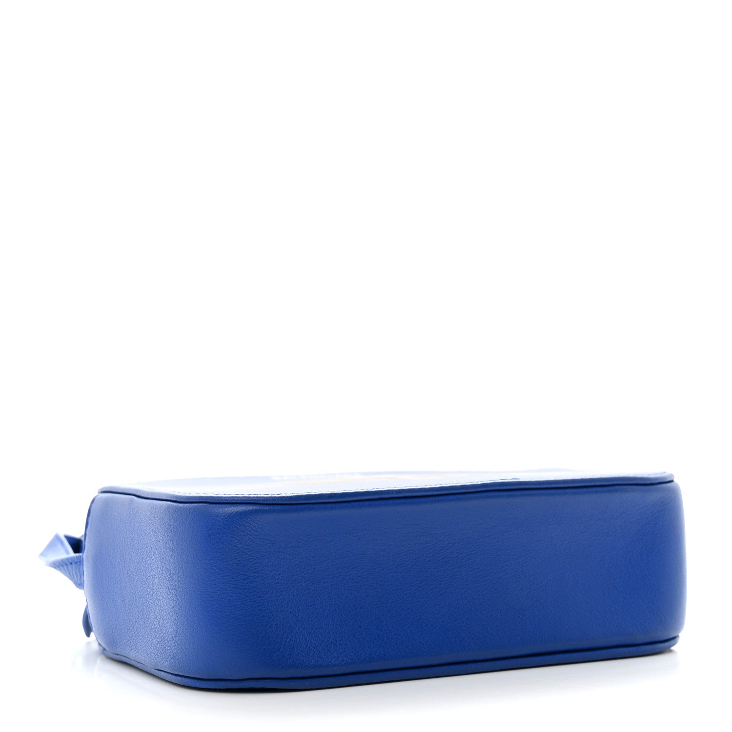 Balenciaga Smooth Calfskin Kittens Logo XS Everyday Camera Bag Electric Blue White 4 of 13