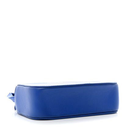Balenciaga Smooth Calfskin Kittens Logo XS Everyday Camera Bag Electric Blue White 4 of 13