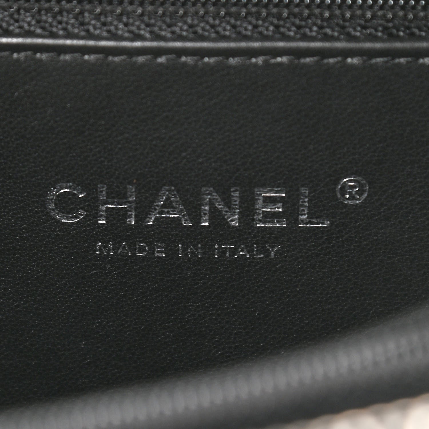 Chanel Lambskin Quilted Medium CC Filigree Vanity Case Black 6 of 10