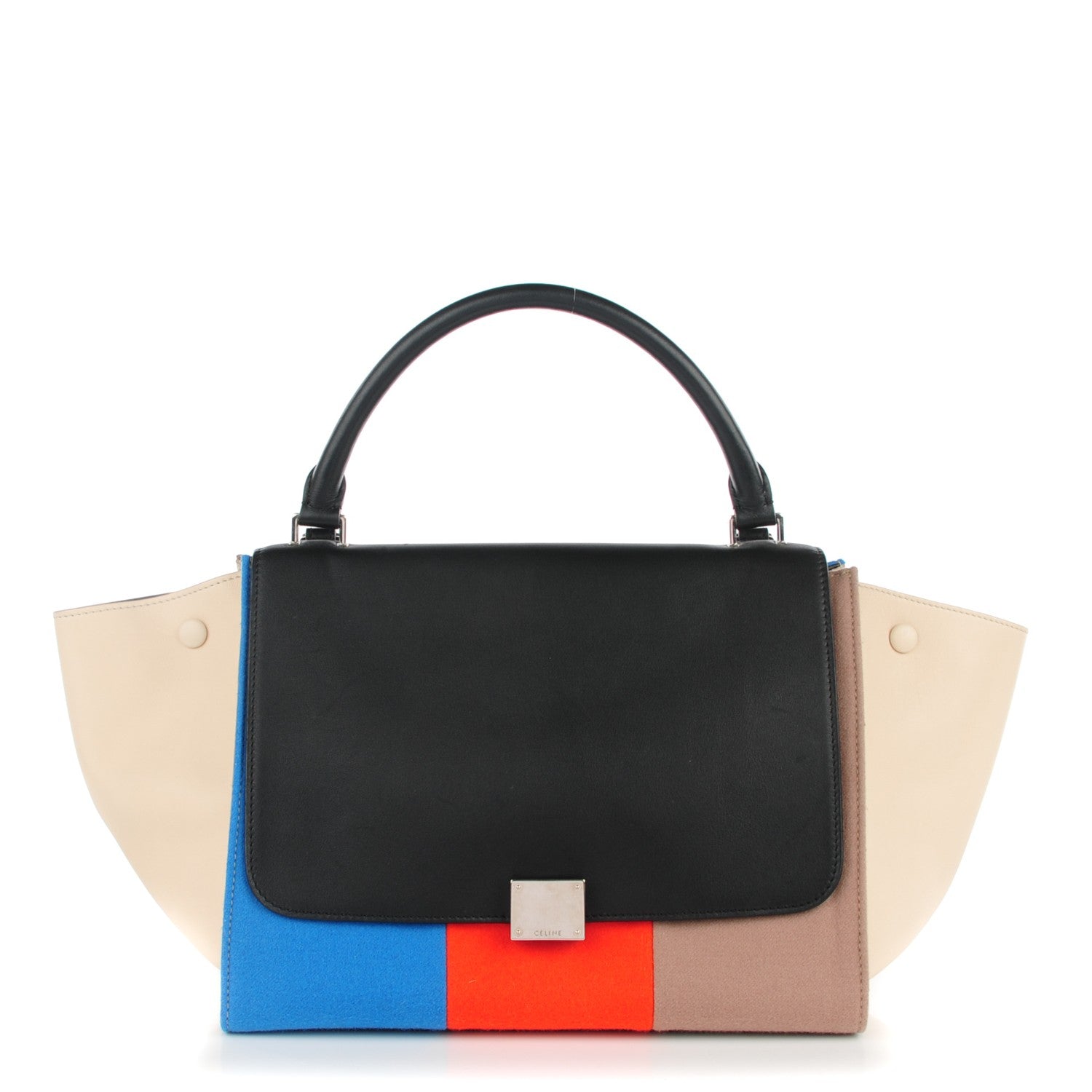 Celine Calfskin Wool Medium Trapeze Multicolor 1 of 7