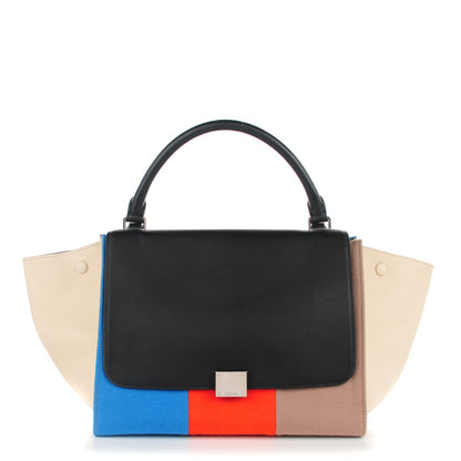 Celine Calfskin Wool Medium Trapeze Multicolor 1 of 7