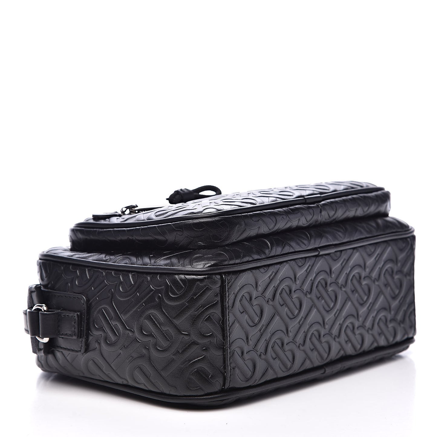 Calfskin Embossed Monogram Small Camera Bag Black