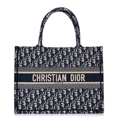 Christian Dior Oblique Medium Book Tote Blue Multicolor 1 of 11