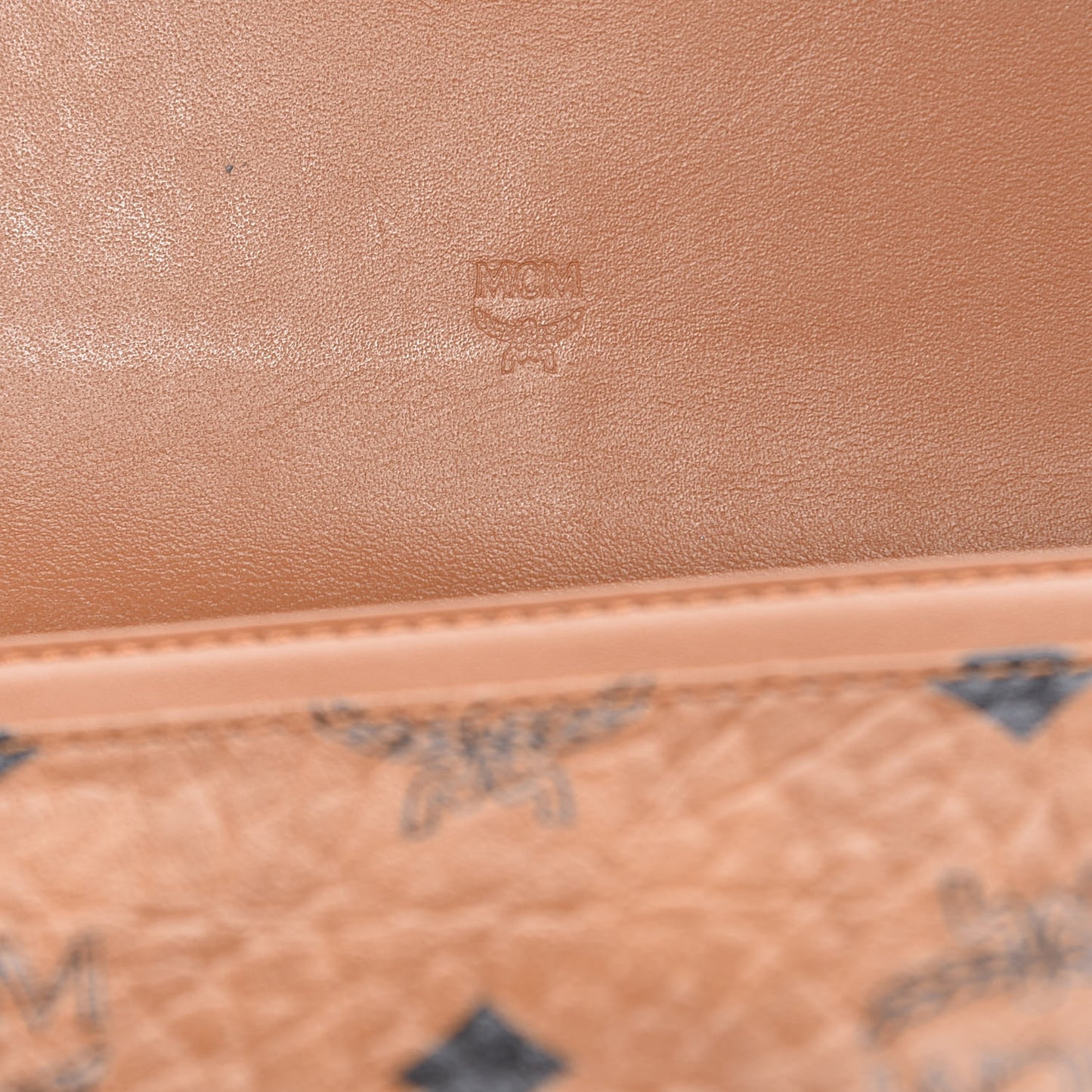 Visetos Large Patricia Wallet On Chain Cognac
