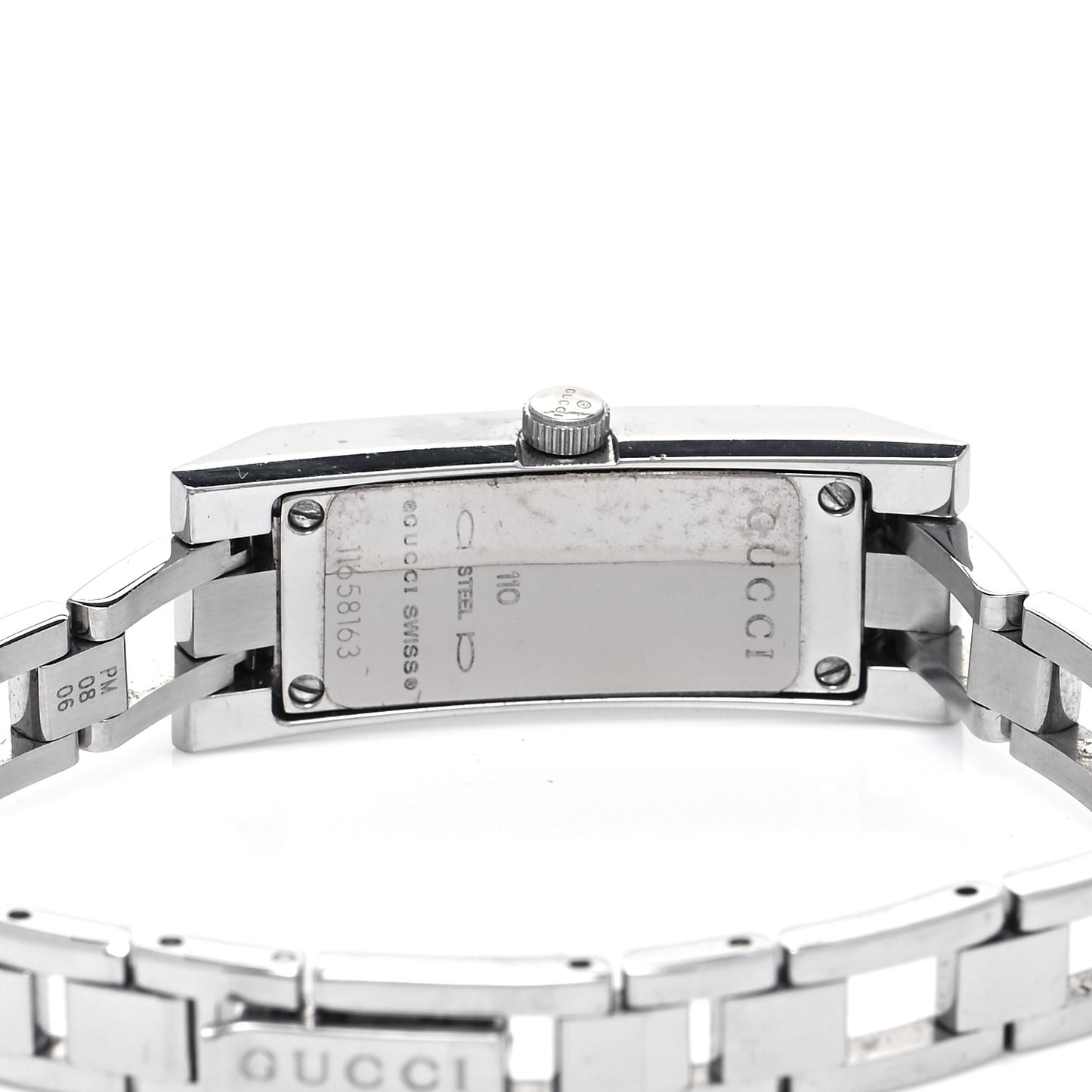 Stainless Steel Diamond 13mm Quartz Watch Black